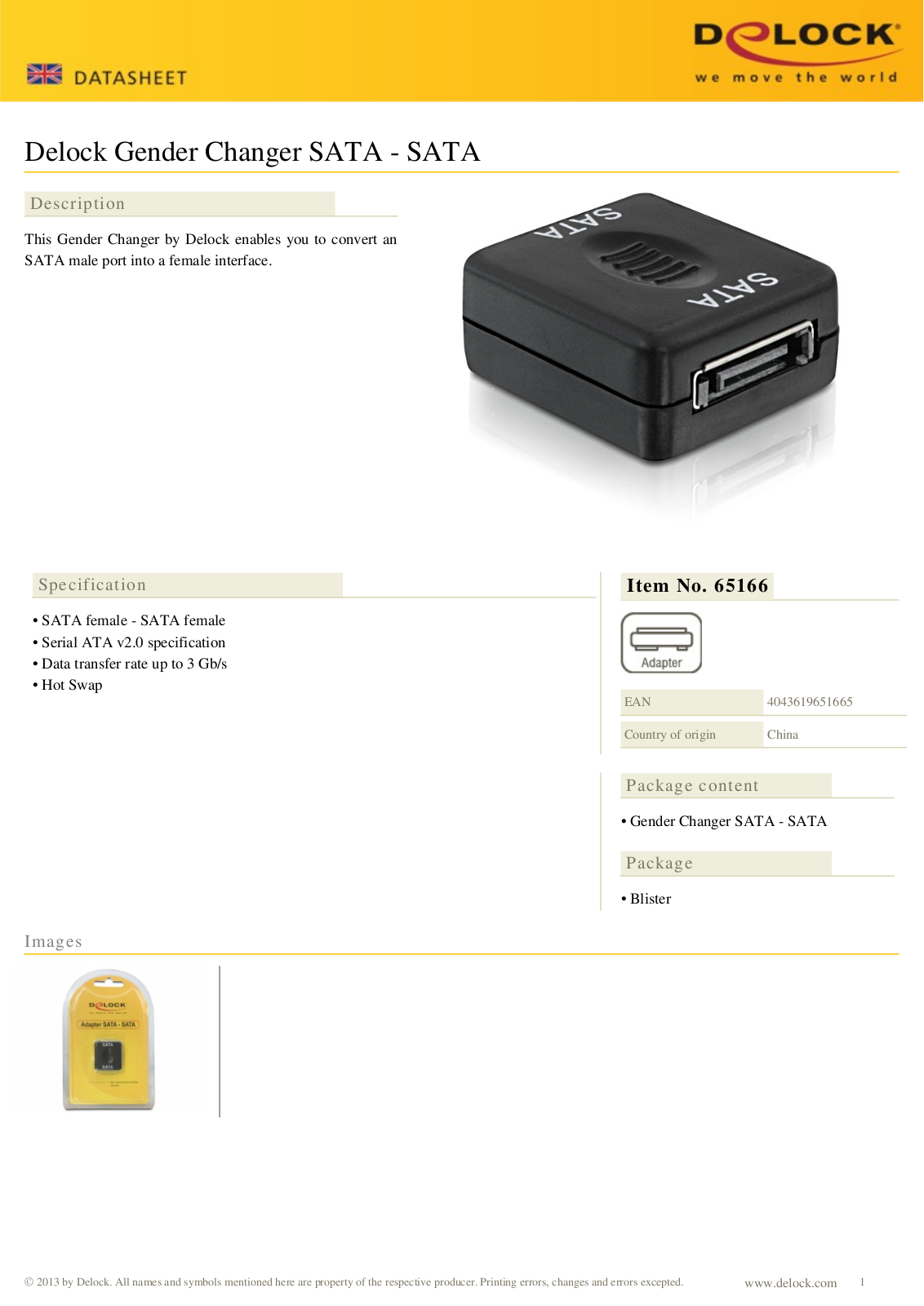 DeLOCK 65166 User Manual