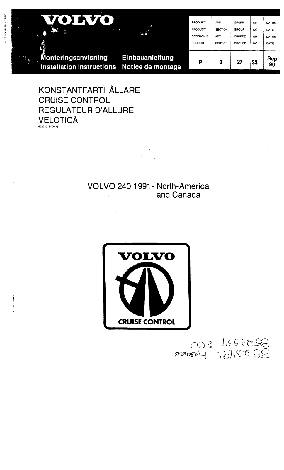 Mercedes 240 1991 User Manual