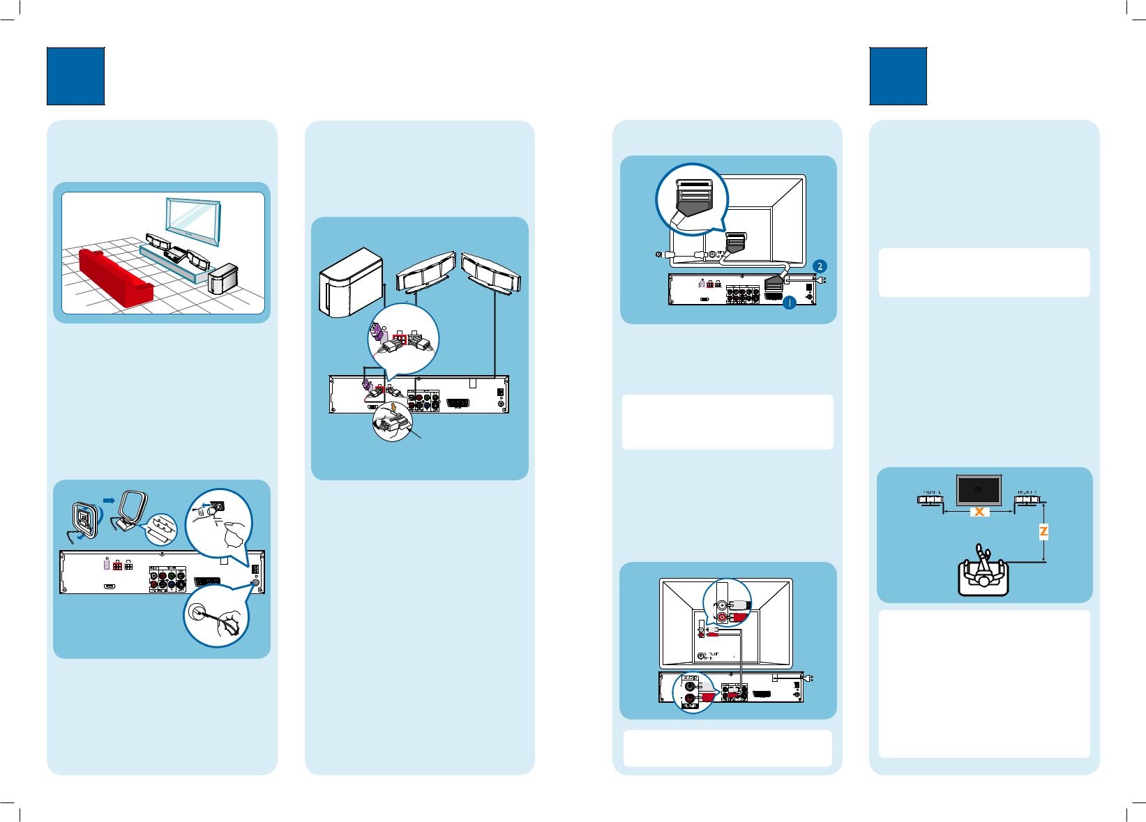 Philips HTS6510 Getting Started Guide