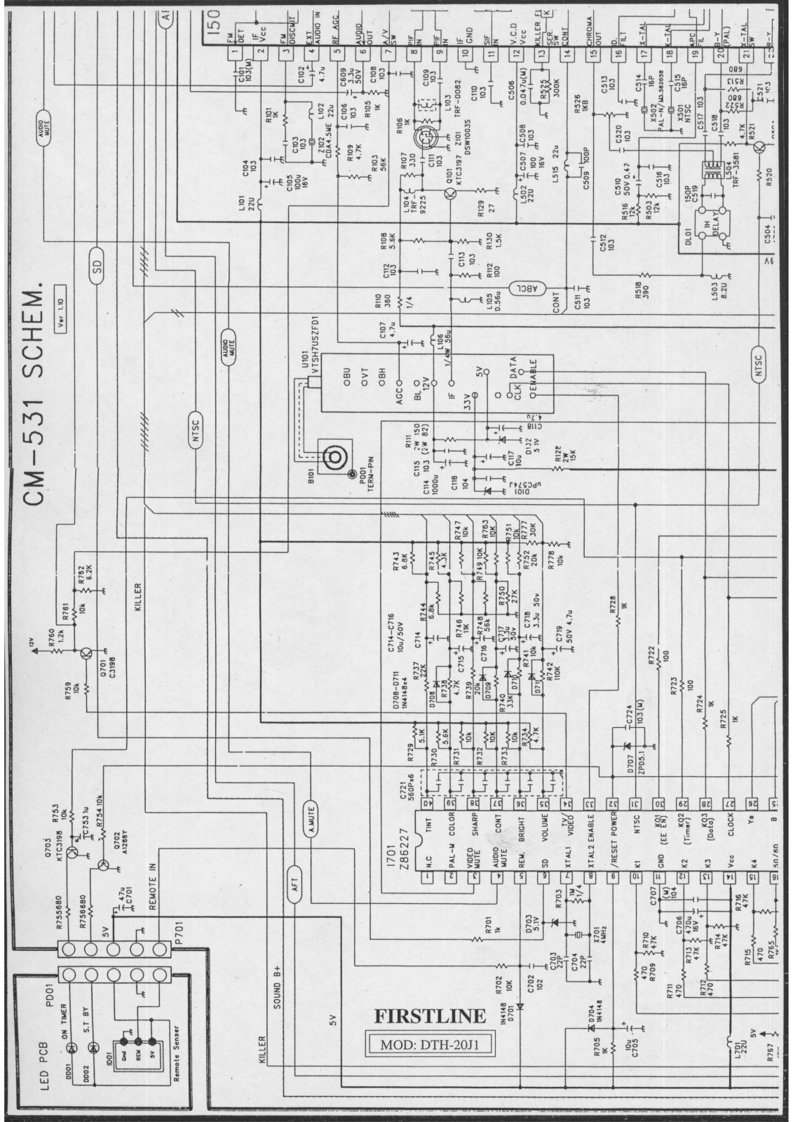 Firstline DTH-20J1 Schematic