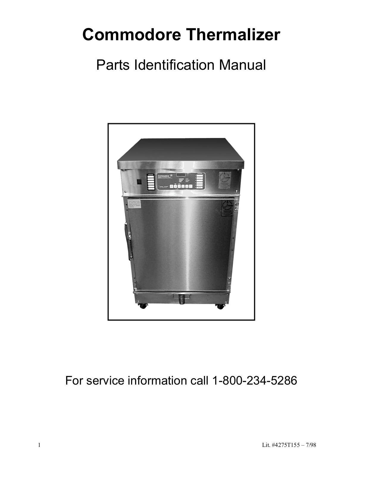 Winston Commodore Thermalizer Parts List