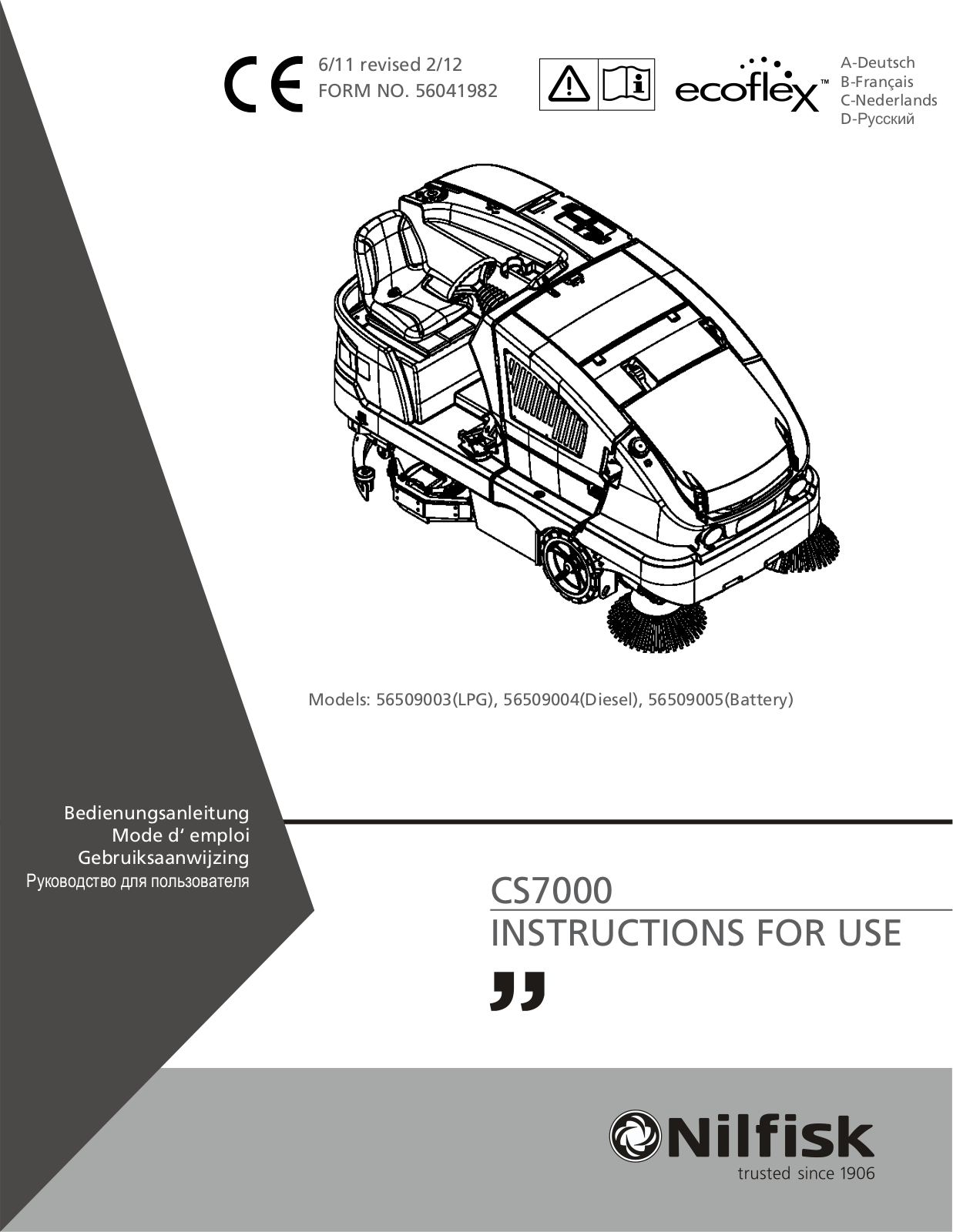 NILFISK CS7000 User Manual