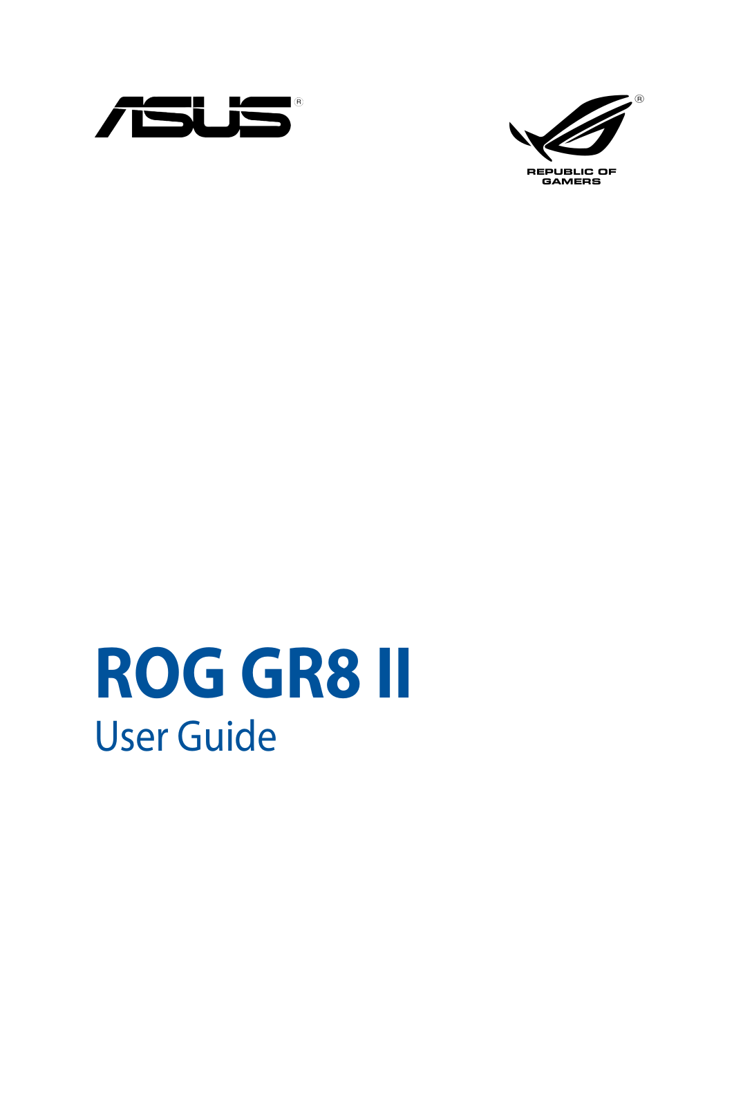Asus ROG GR8 II User Manual