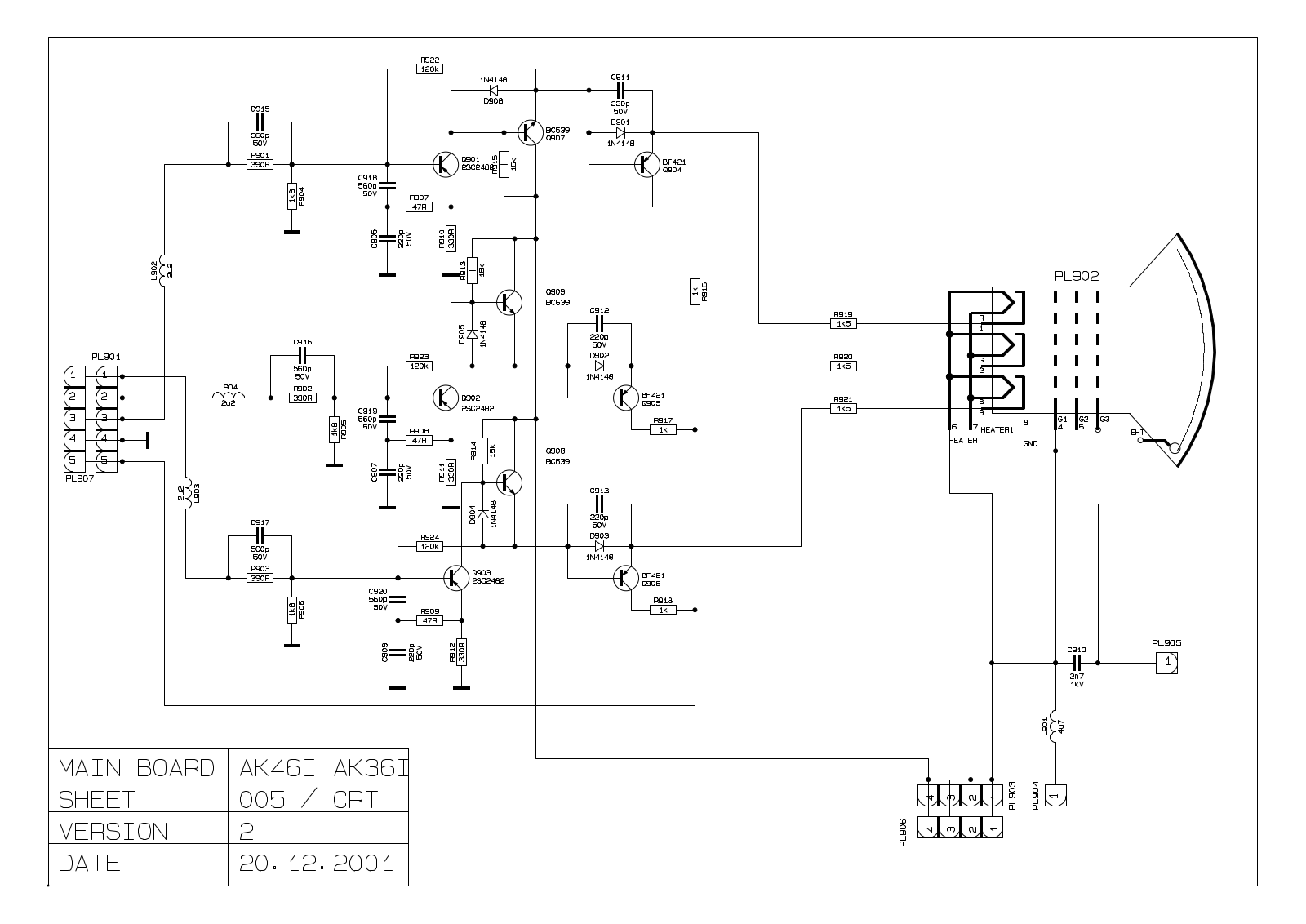 VESTEL 11AK46 Schematics