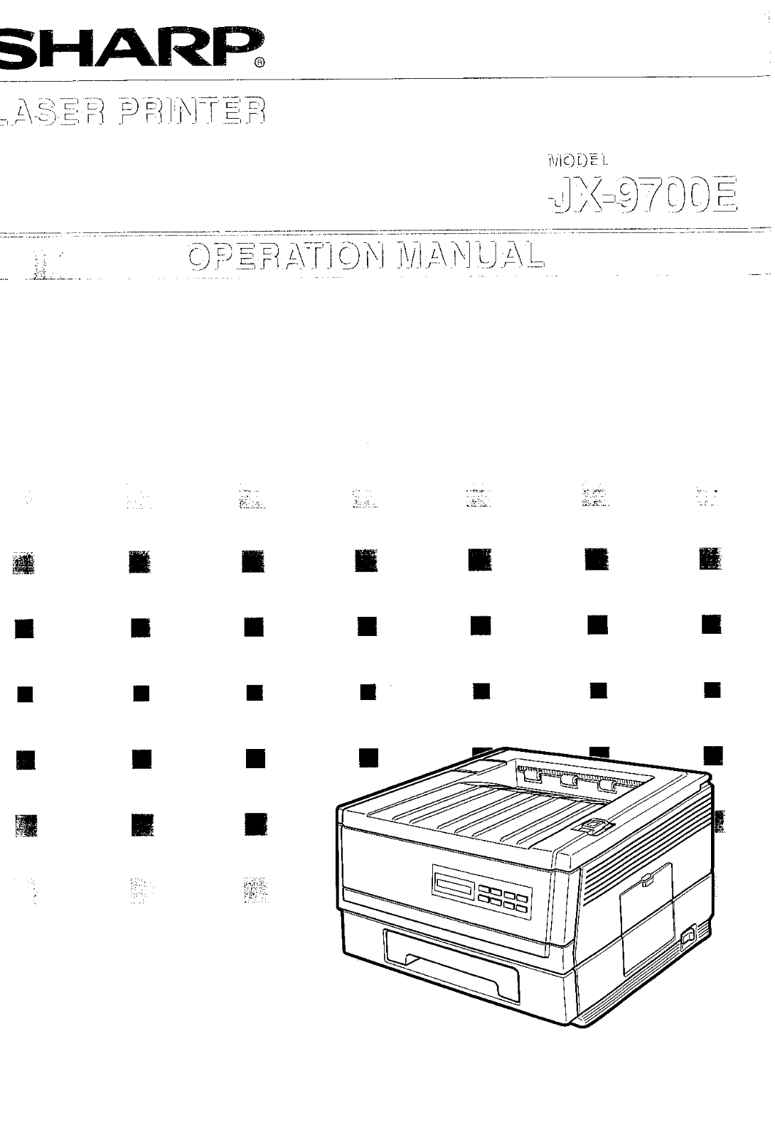 Sharp JX-9700E Operating Manual