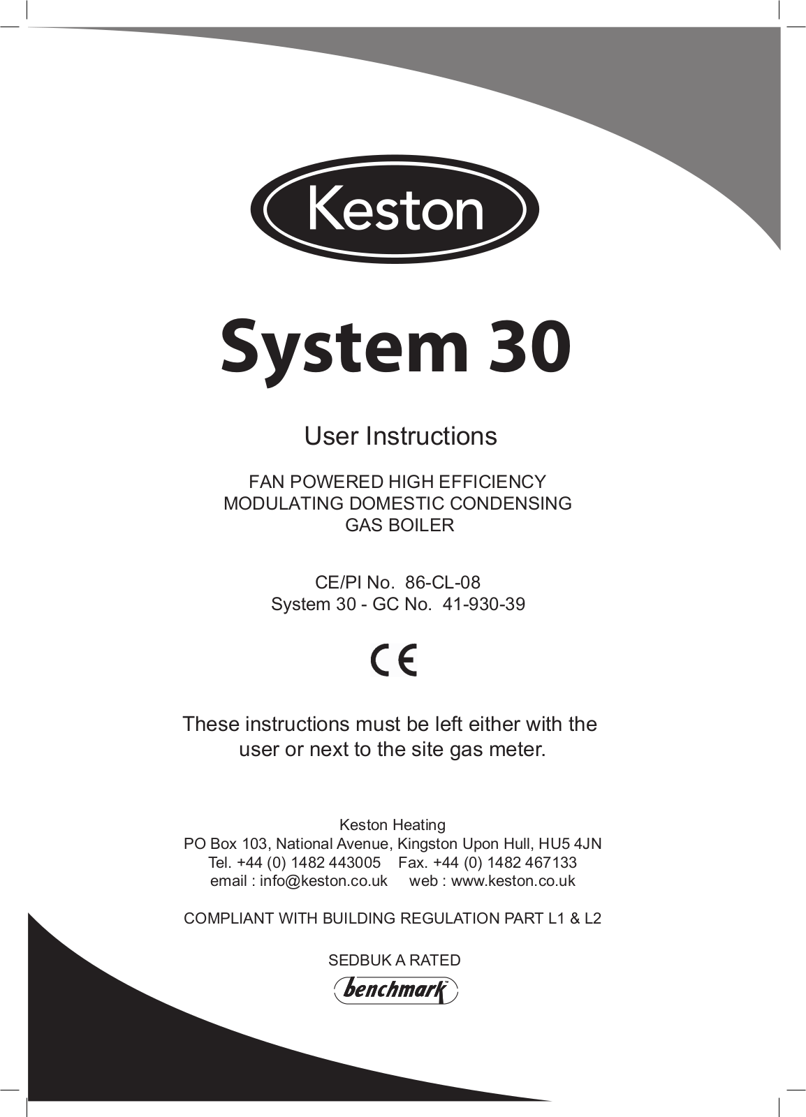 Keston System 30kw User Manual