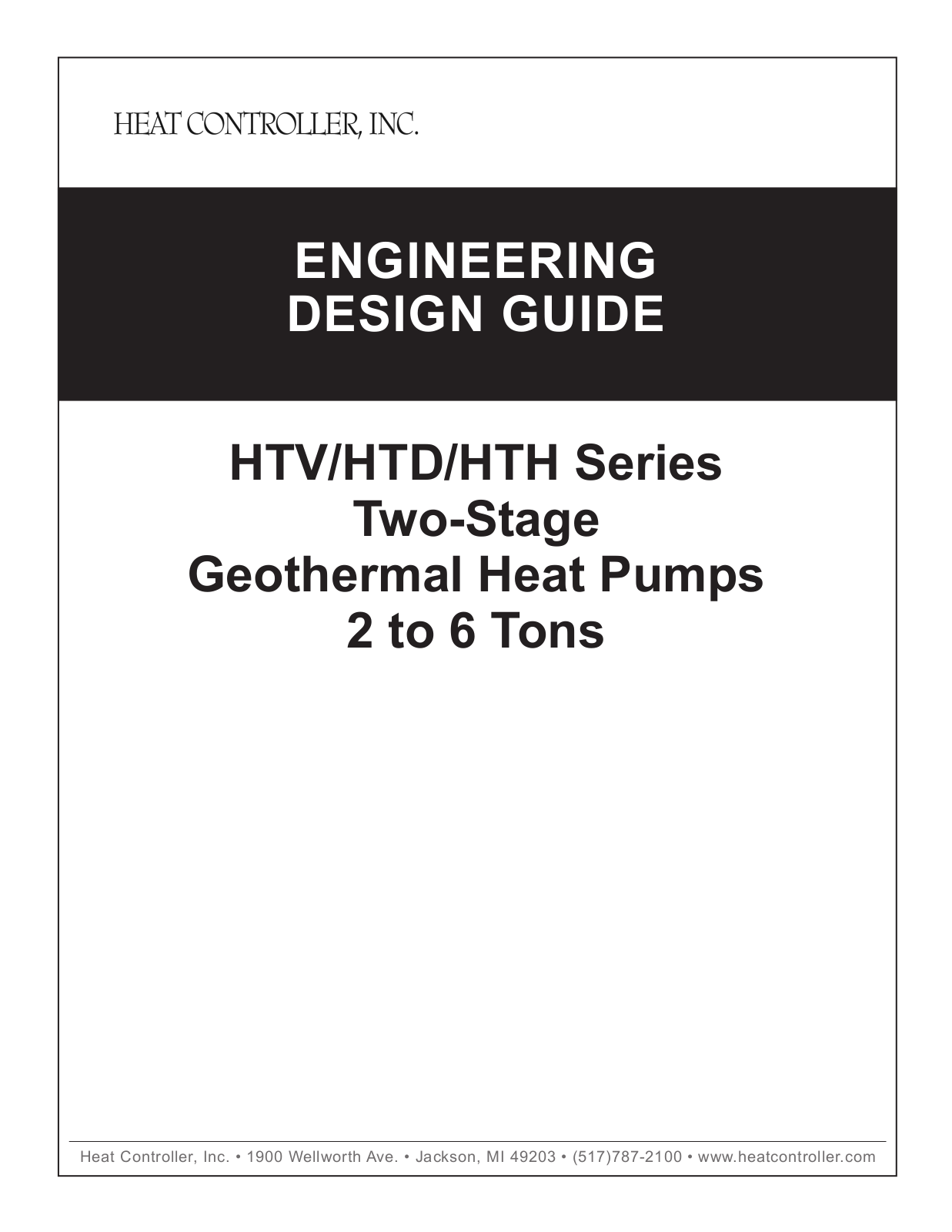 Heat Controller HTH, HTD, HTV User Manual