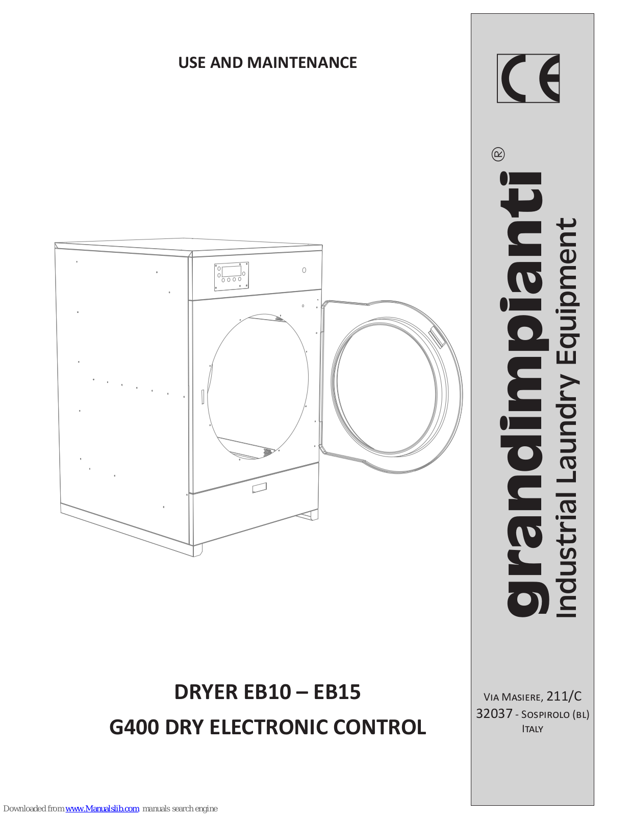 grandimpianti EB10, EB15 Use And Maintenance