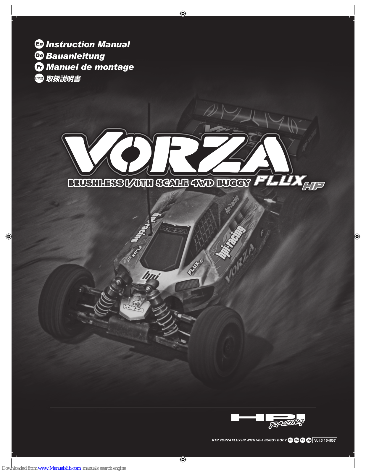 HPI Racing Vorza Flux HP Instruction Manual