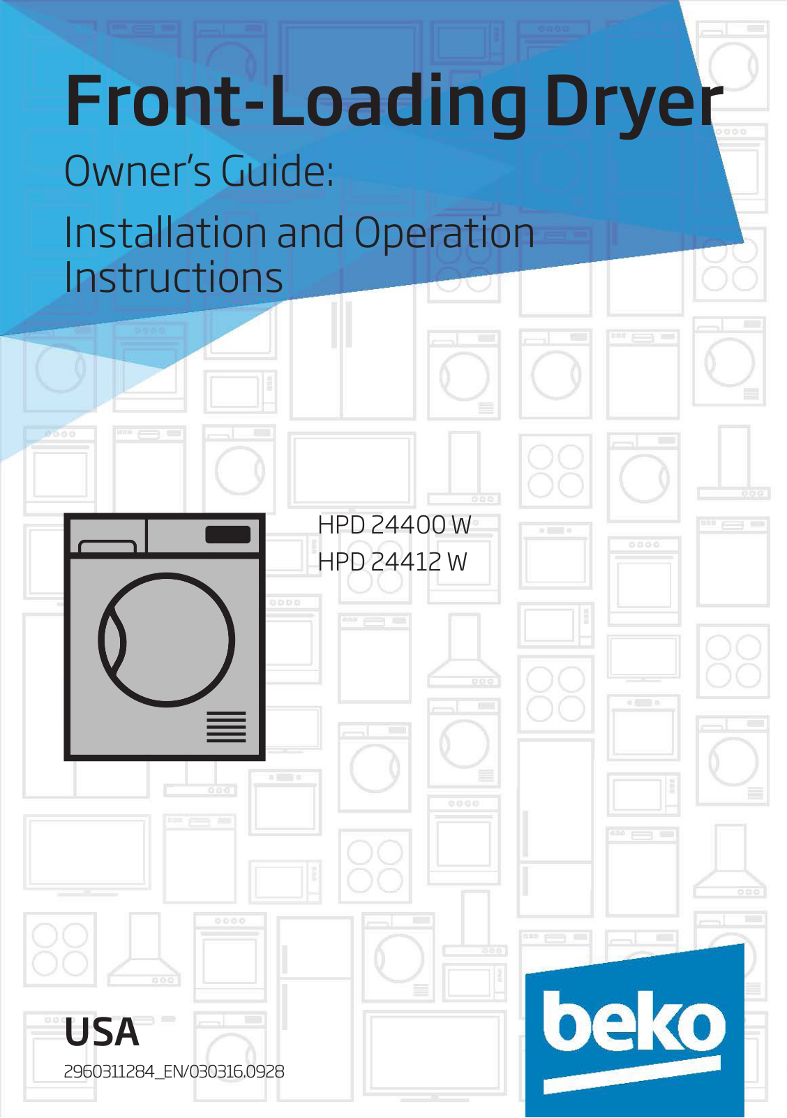 Beko BEWADREC08 User Manual