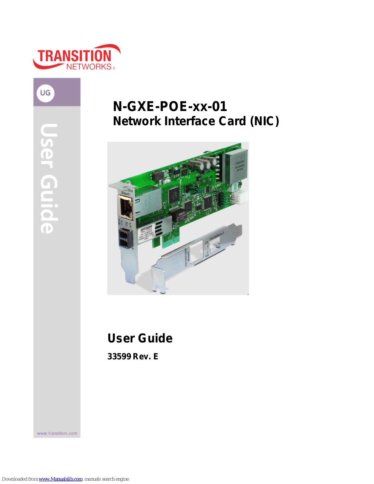 Transition Networks N-GXE-POE-x-01 Series, N-GXE-POE-SFP-01, N-GXE-POE-SC01(S), N-GXE-POE-LC-01, N-GXE-POE-SC02(L) User Manual