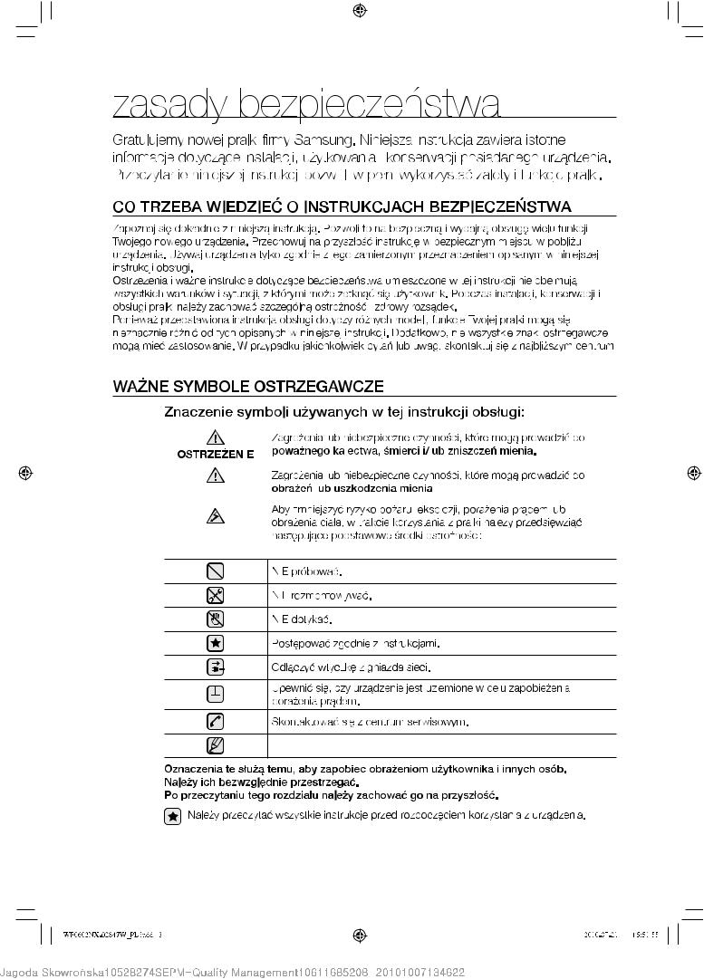 Samsung WF0600NXWG, WF0500NXWG User Manual