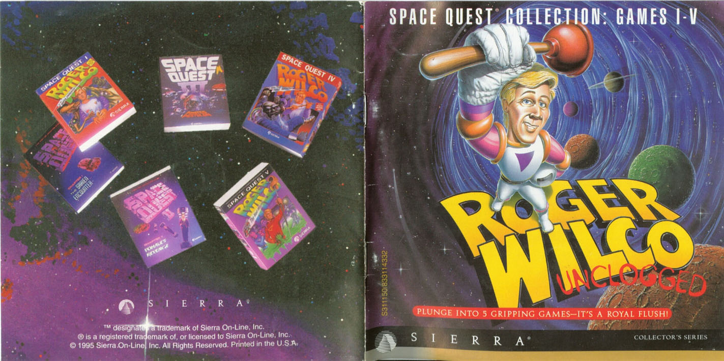 Games PC SPACE QUEST COLLECTION-ROGER WILCO UNCLOGGED User Manual