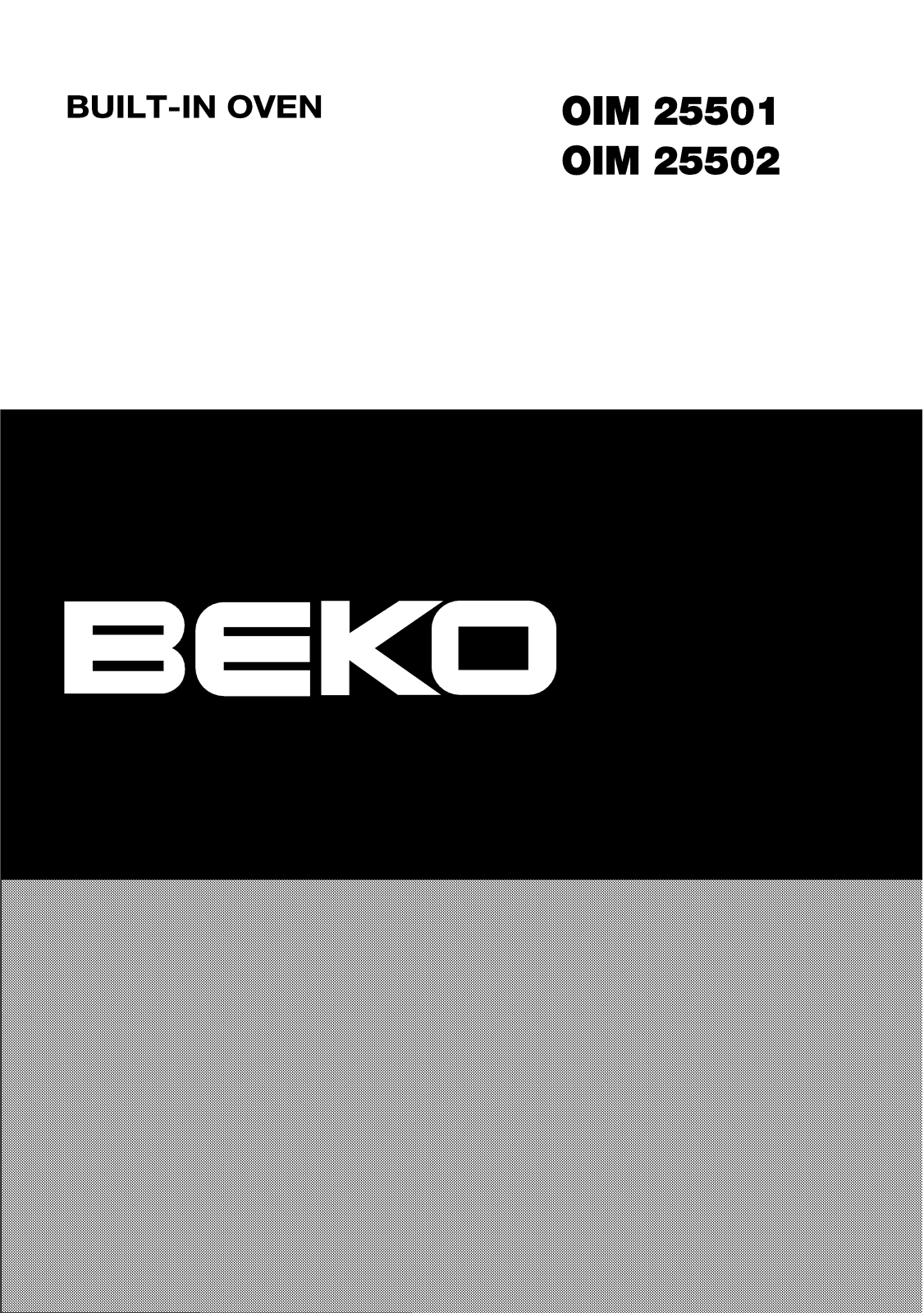 Beko OIM 25502, HIG64221, OIM 25503, OIM 25501 Manual