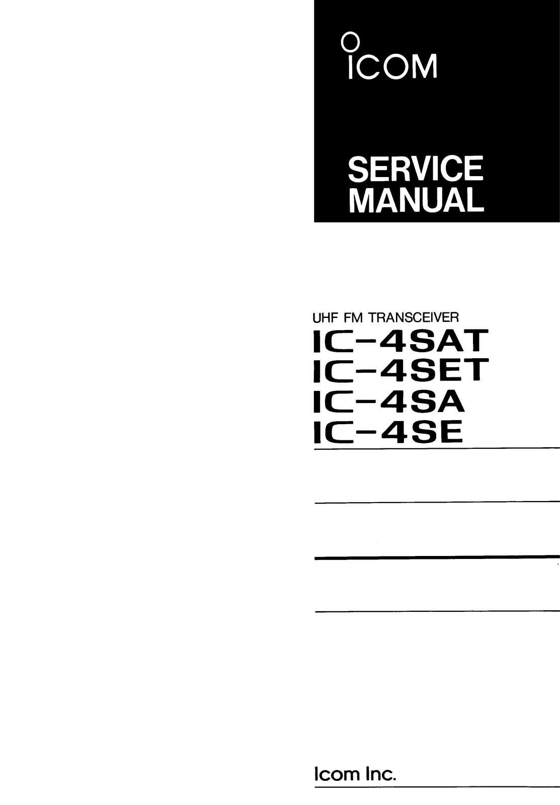 Icom ic 4s schematic