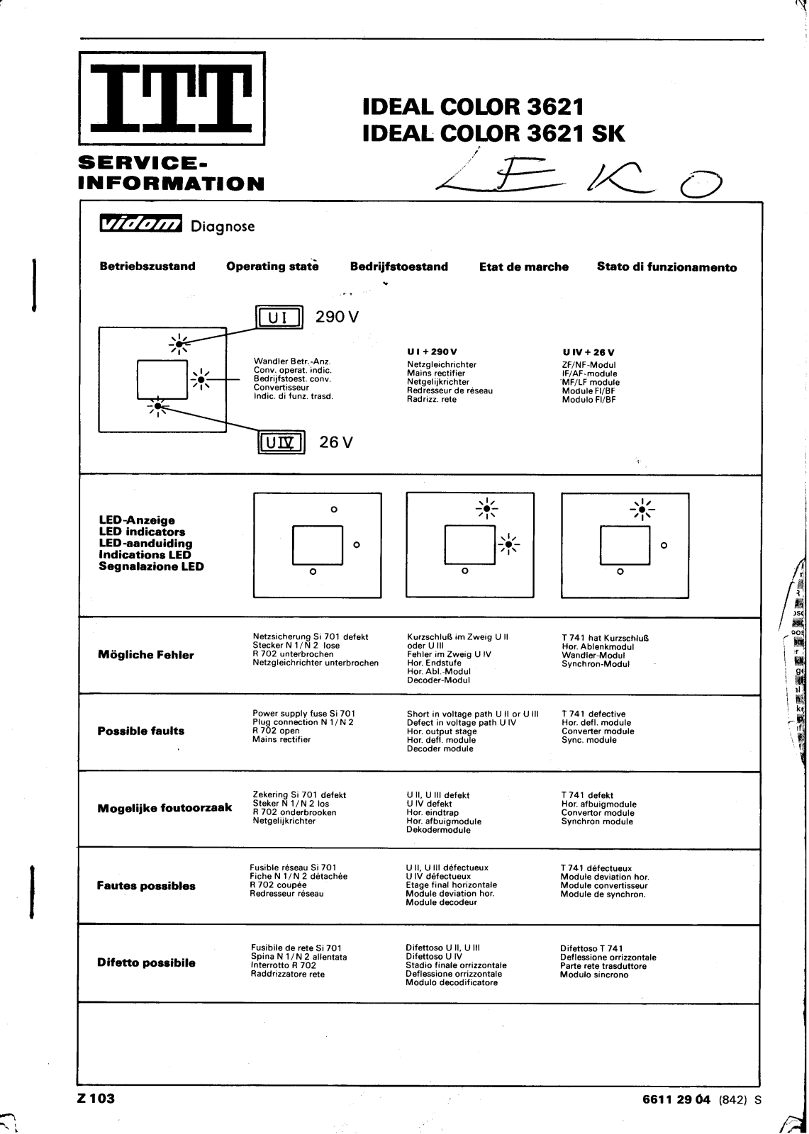 ITT 3621 Schematic