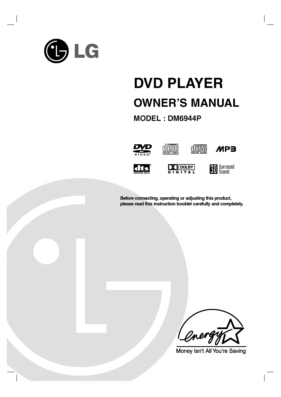 LG DM6944P User Manual