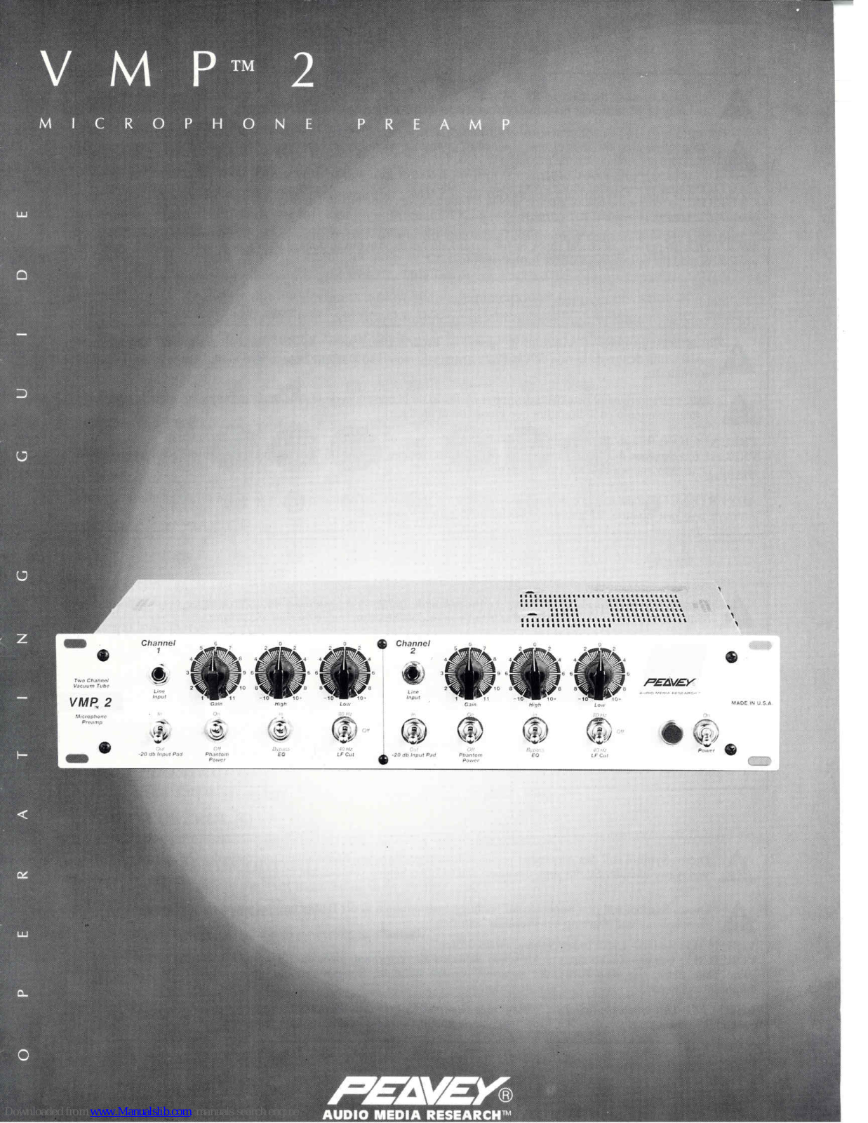 Peavey VMP 2 Operating Manual