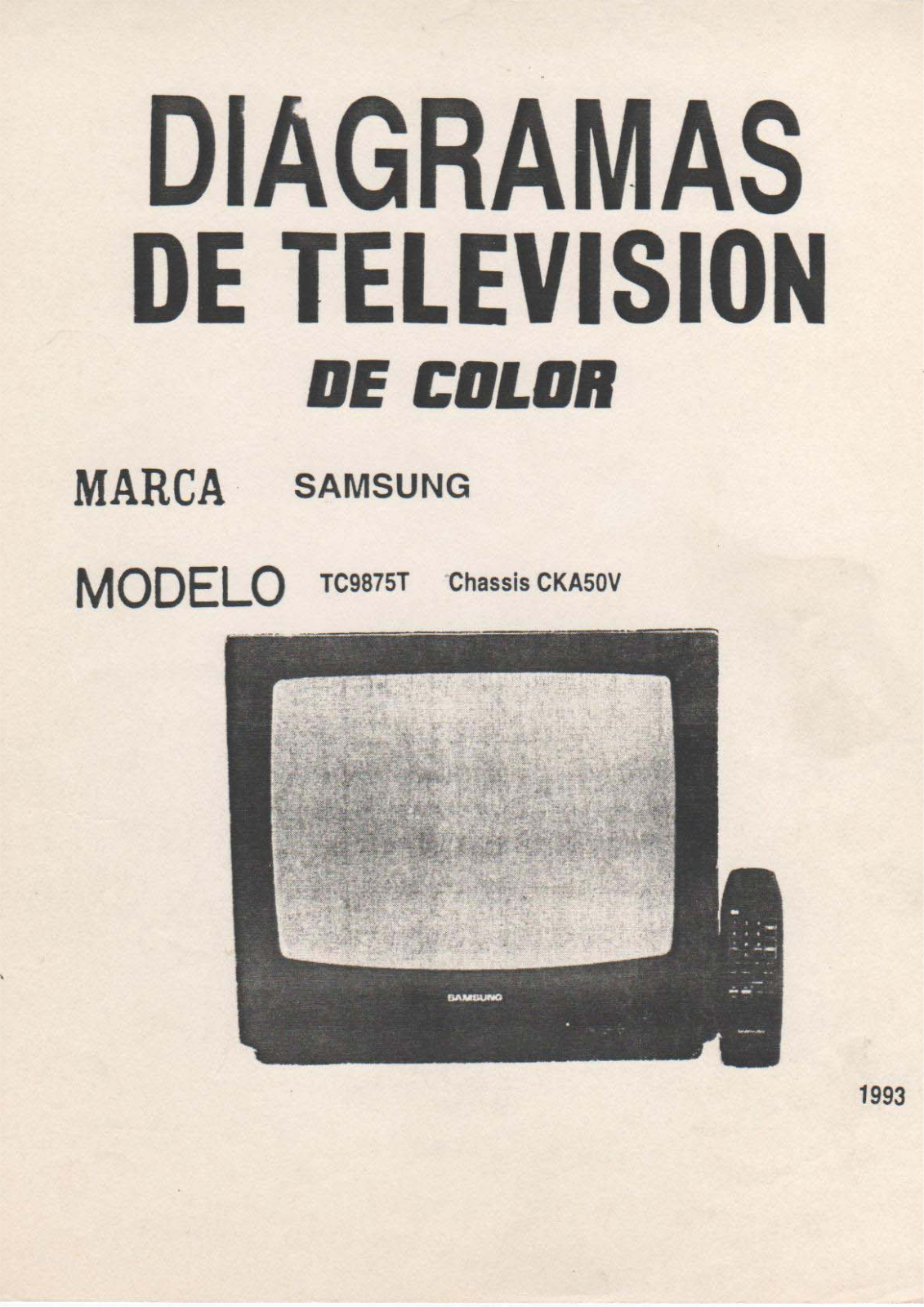 SAMSUNG TC9875T Diagram