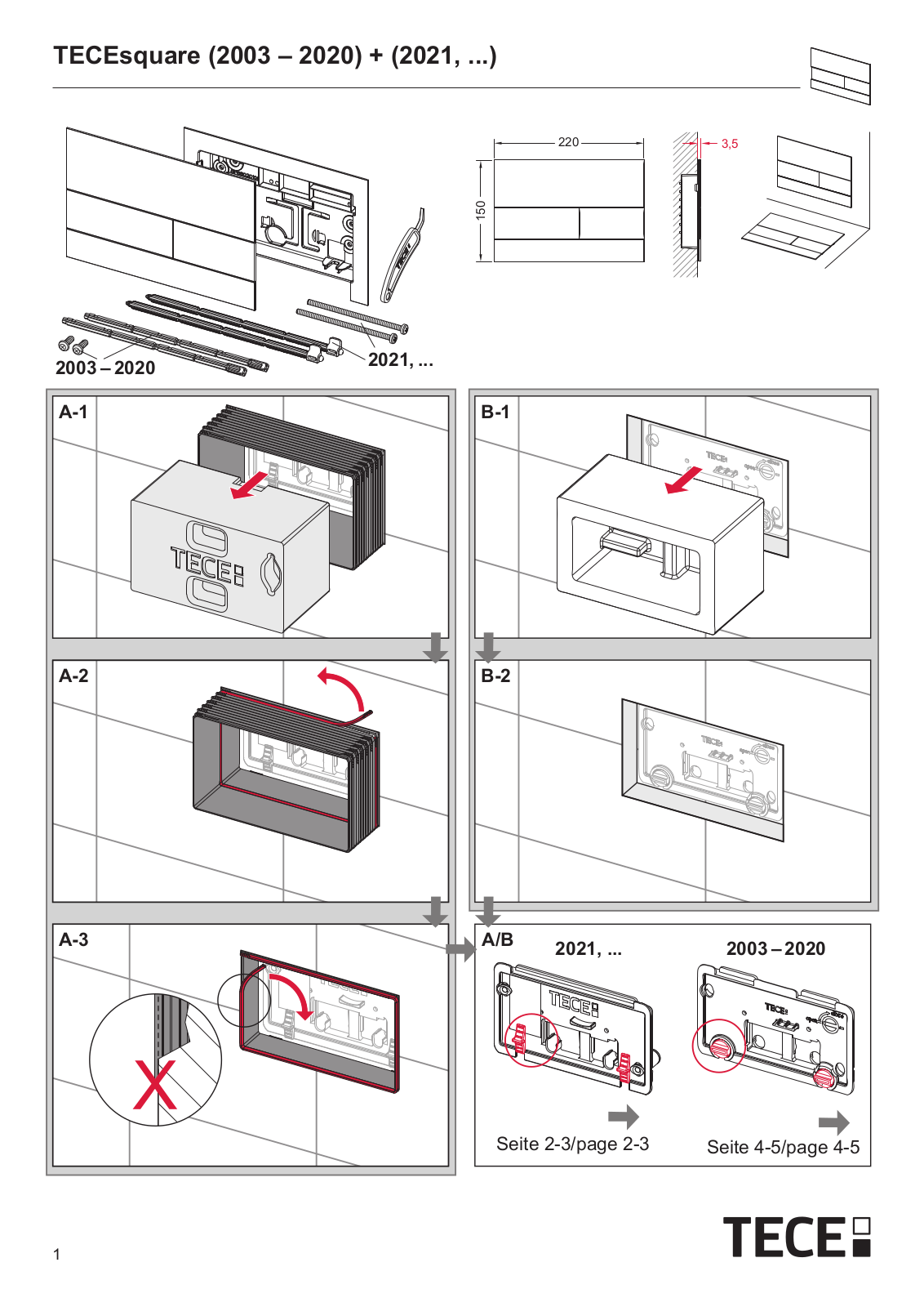 TECE 2003, 2020, 2004, 2005, 2006 User guide