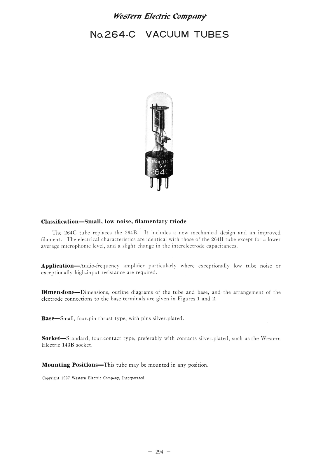 Western Electric 264-C Schematic