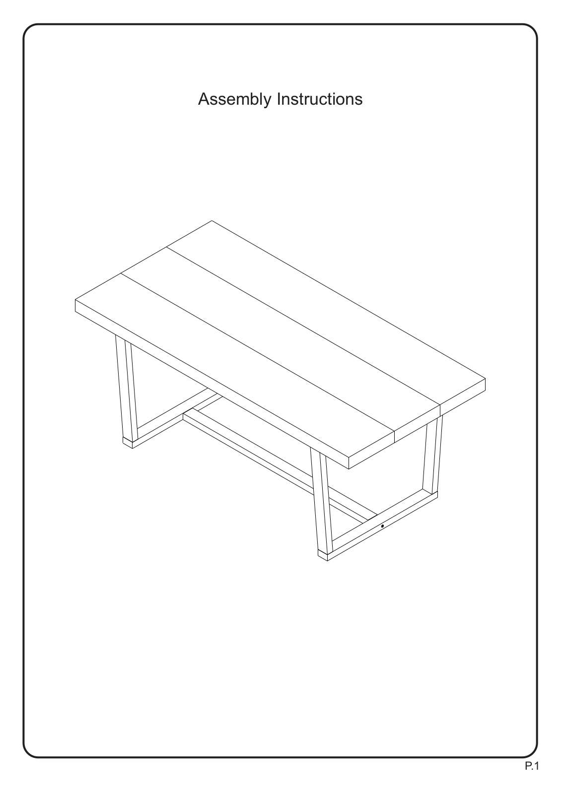 Union Rustic W003217414 Installation & Assembly (Table) - ManualMachine.com