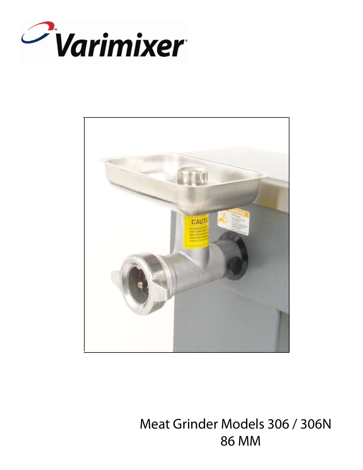 Varimixer 86 MM, 306 User Manual