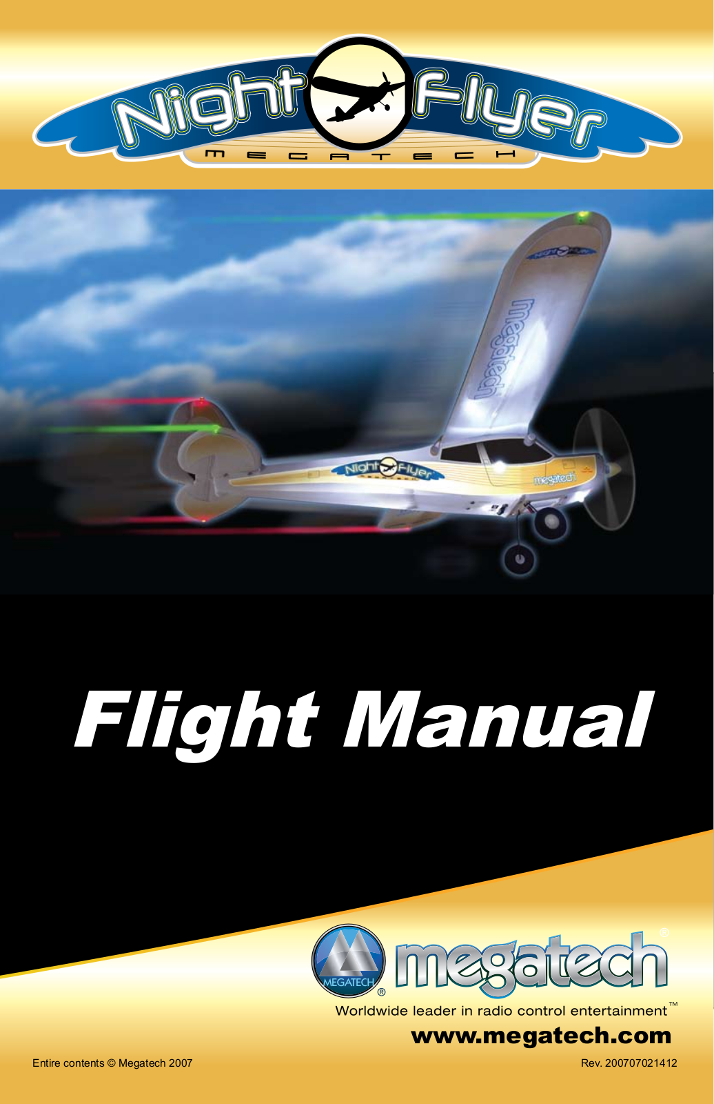 MegaTech Night Flyer Instruction Manual