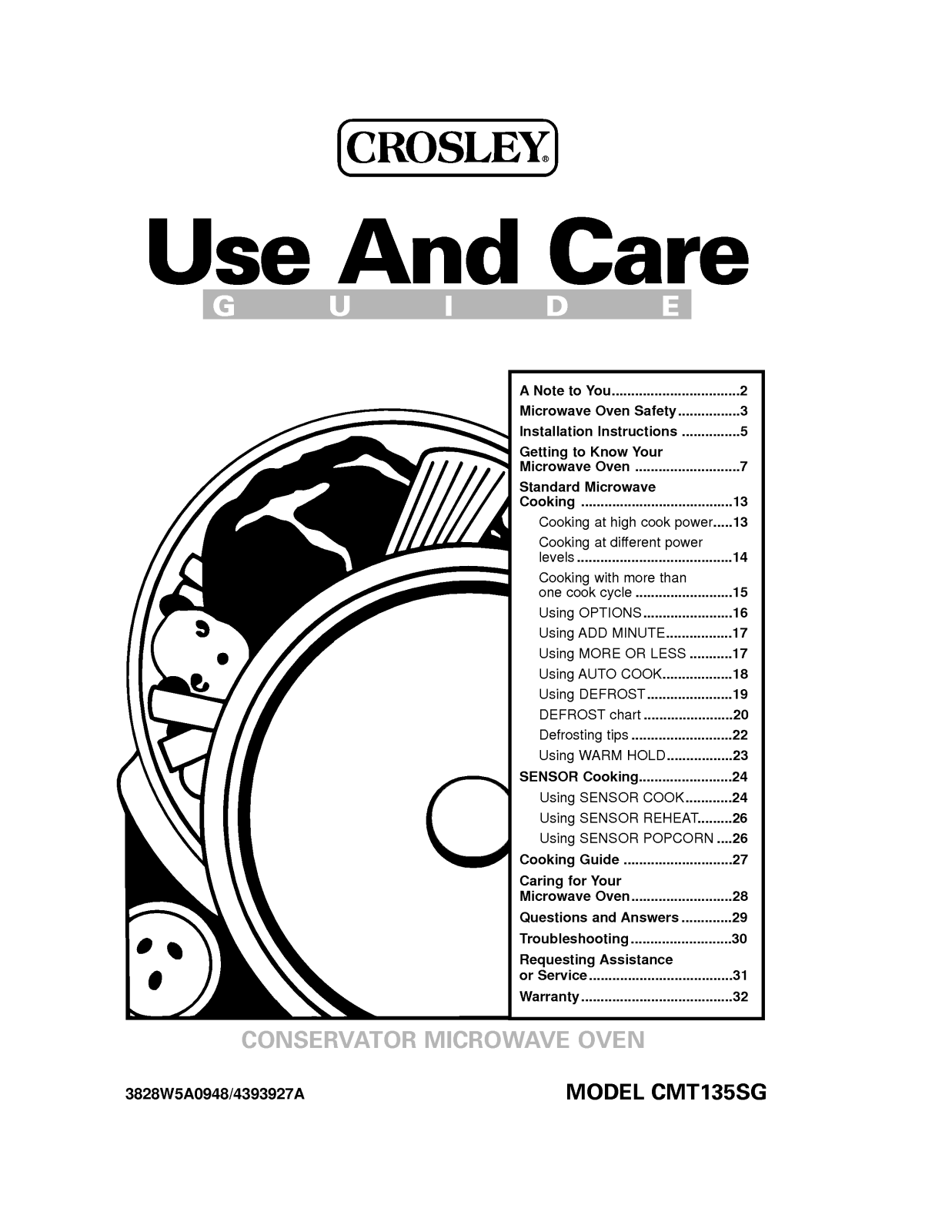 LG CMT135SGW User Manual