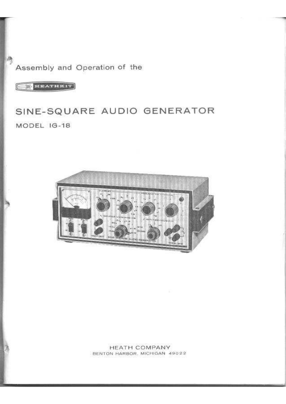 Heathkit ig 18 schematic