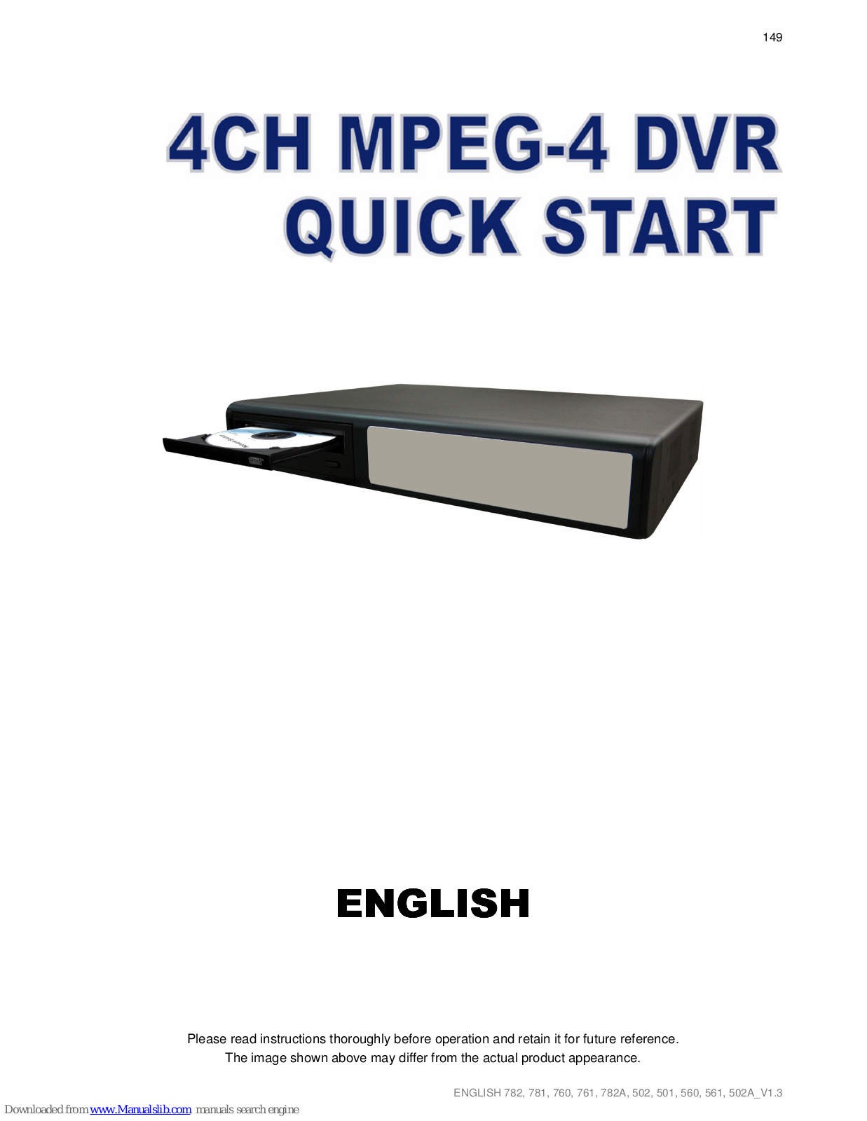 Avtech CPD560 Quick Start Manual