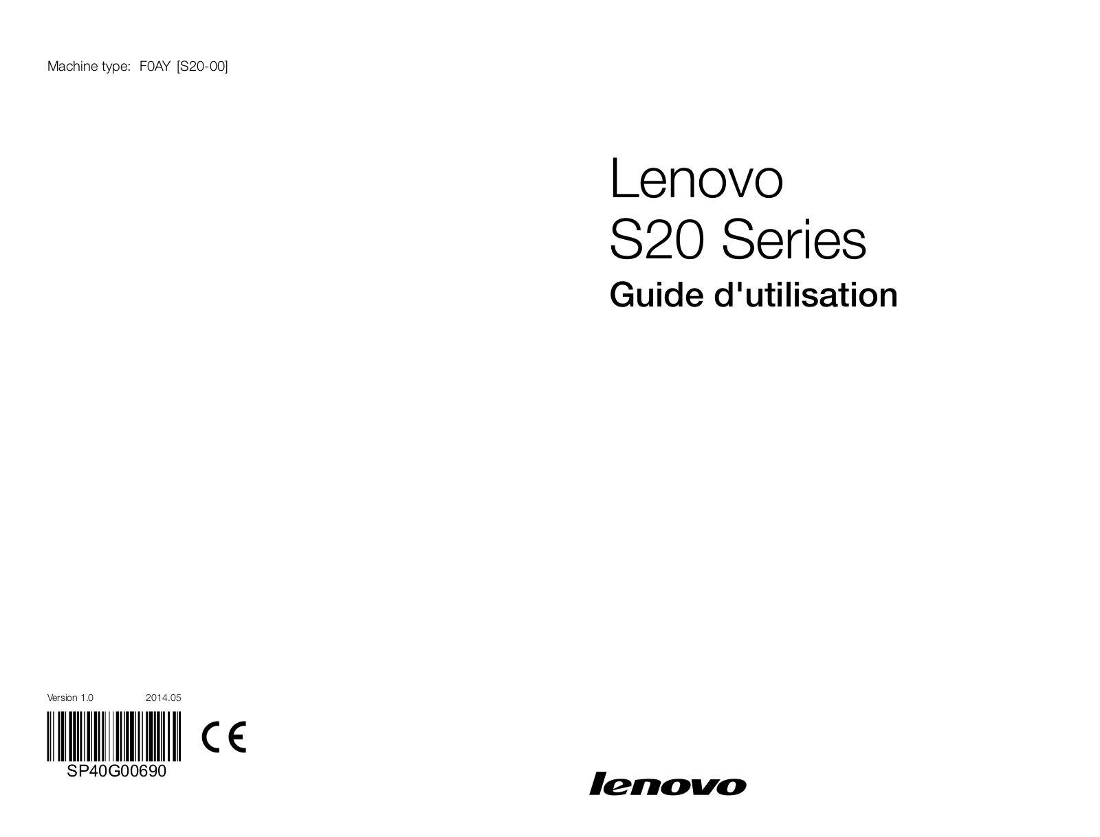 Lenovo S20 Series User Guide