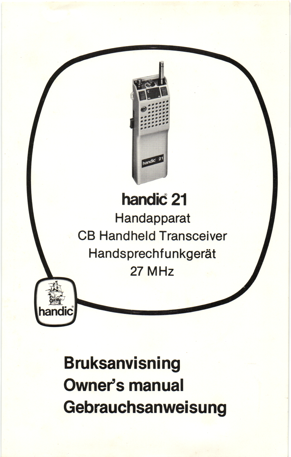 Handic 21 Owner's Manual - ManualMachine.com