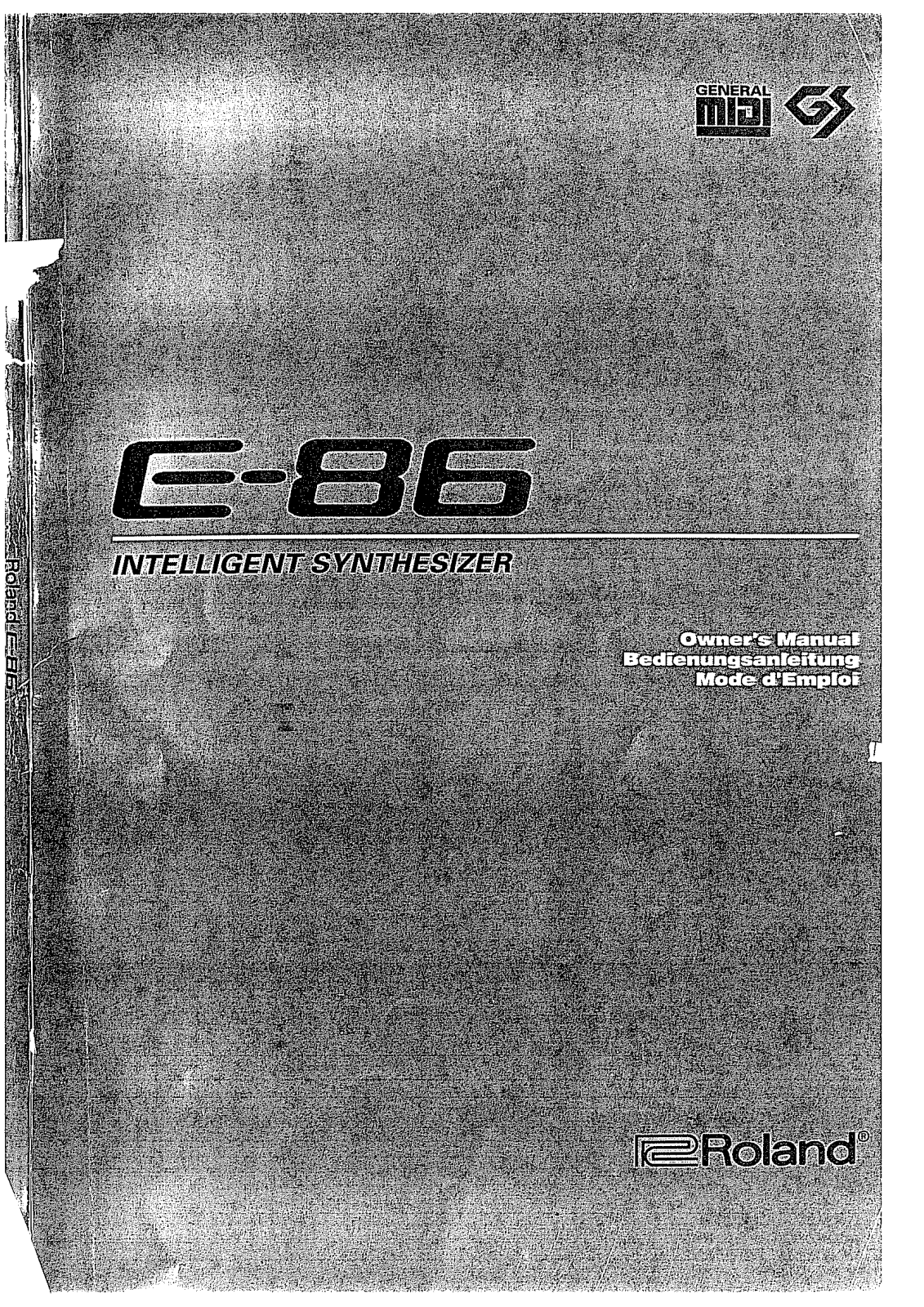 ROLAND E-86 User Manual