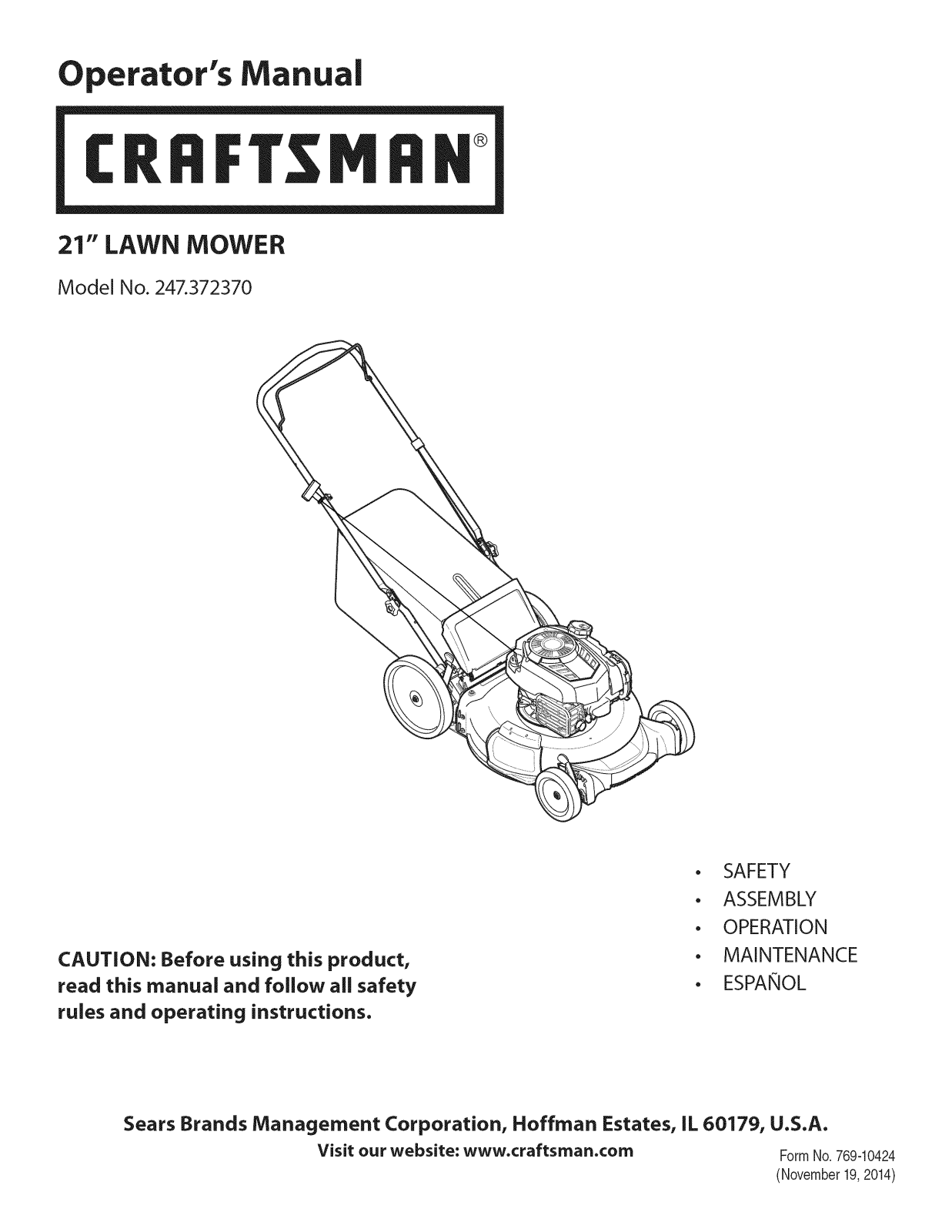 MTD 11A-B28S799 Owner’s Manual