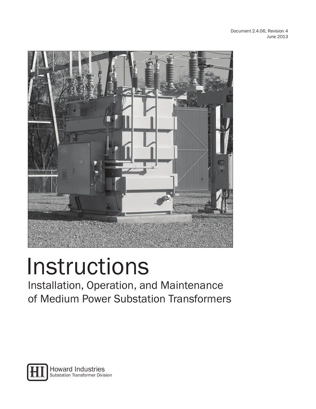 Howard Medium Power Substation User Manual