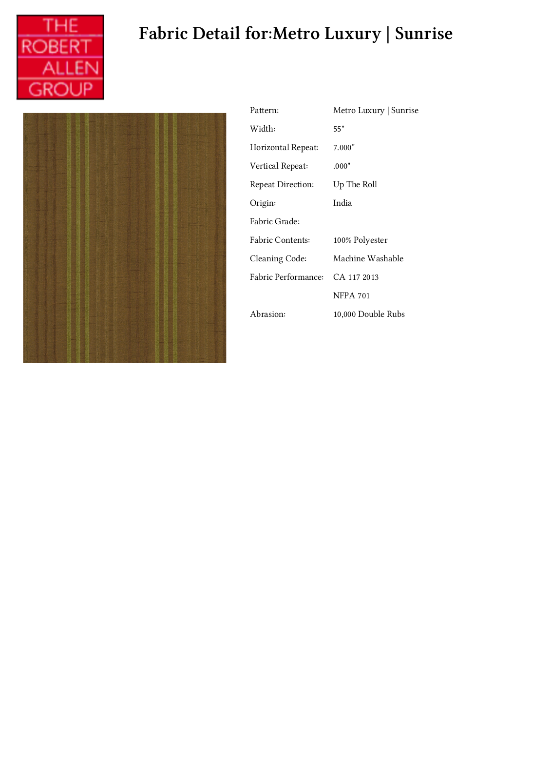 Robert Allen RALF1967 Specifications - ManualMachine.com
