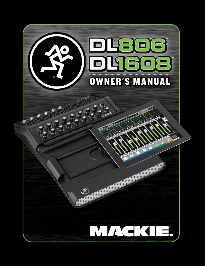 Mackie DL-806, 1608 User Manual