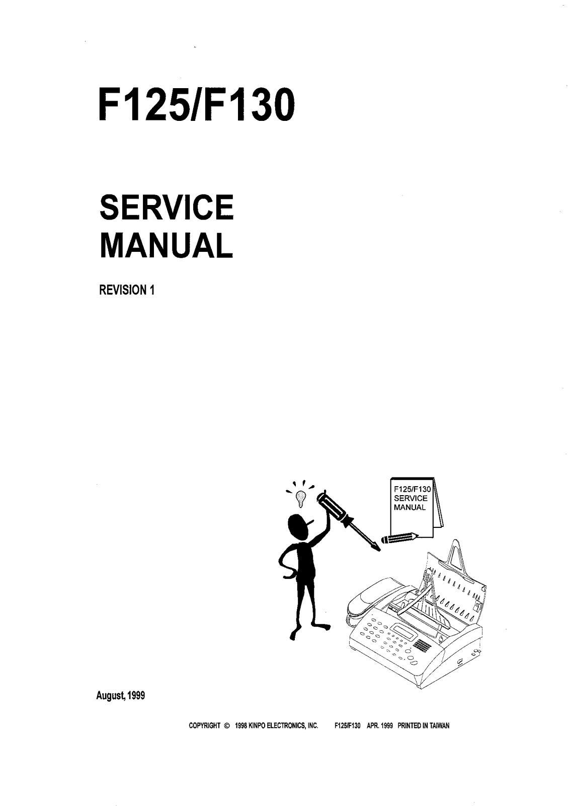 Oki F125, F130 Service manual