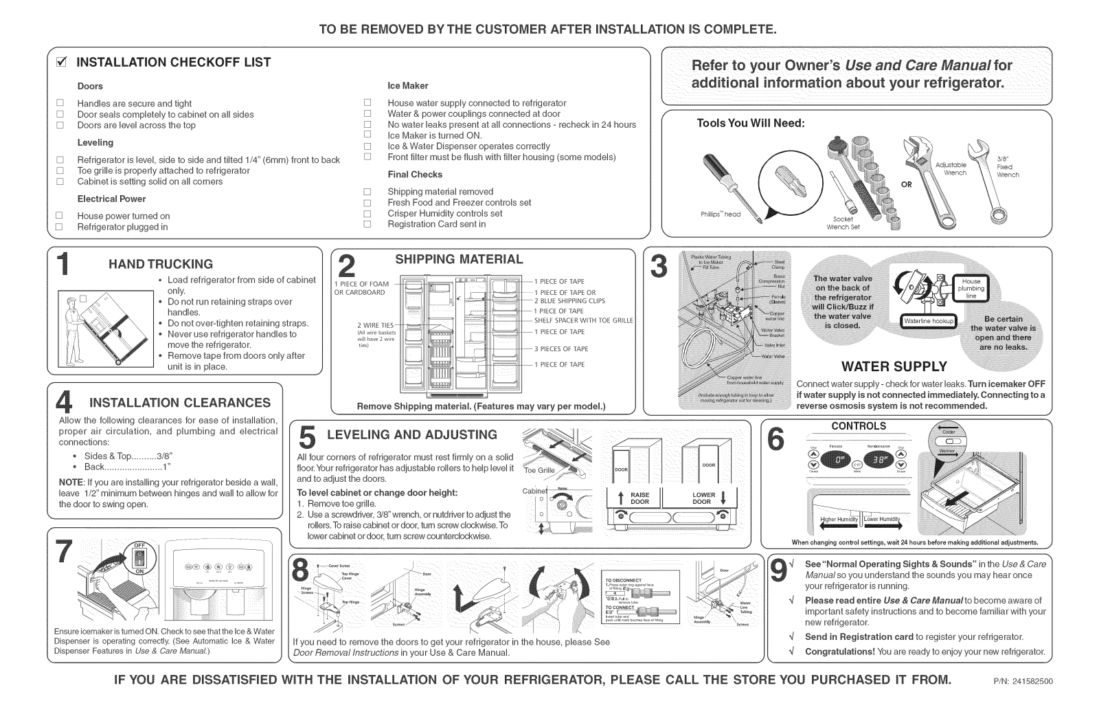 Kenmore Elite 25344399403 Installation Guide - ManualMachine.com
