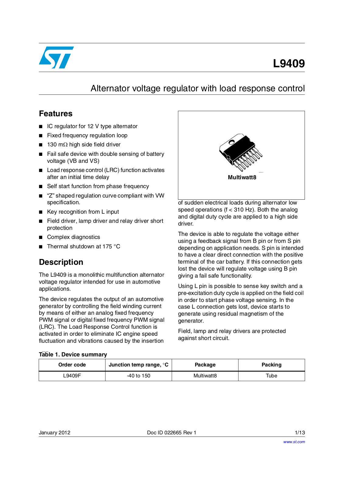 ST L9409 User Manual