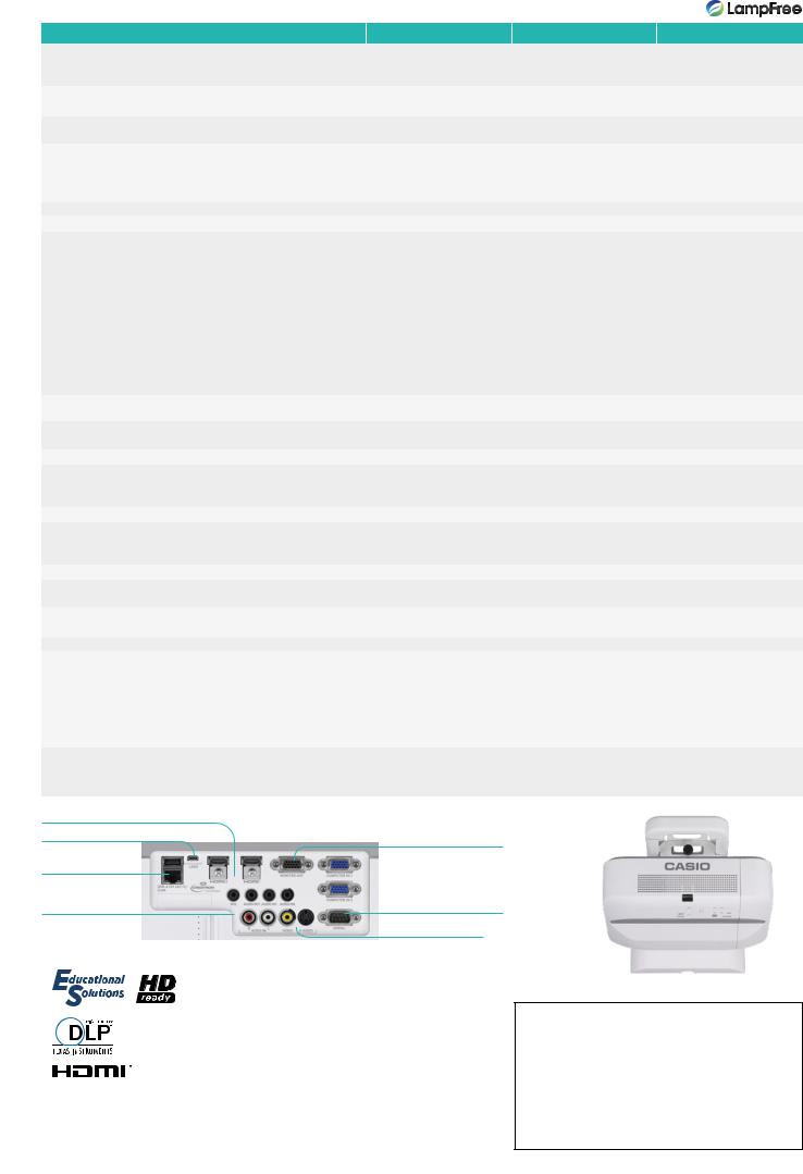 Casio XJ-UT312WN User Manual