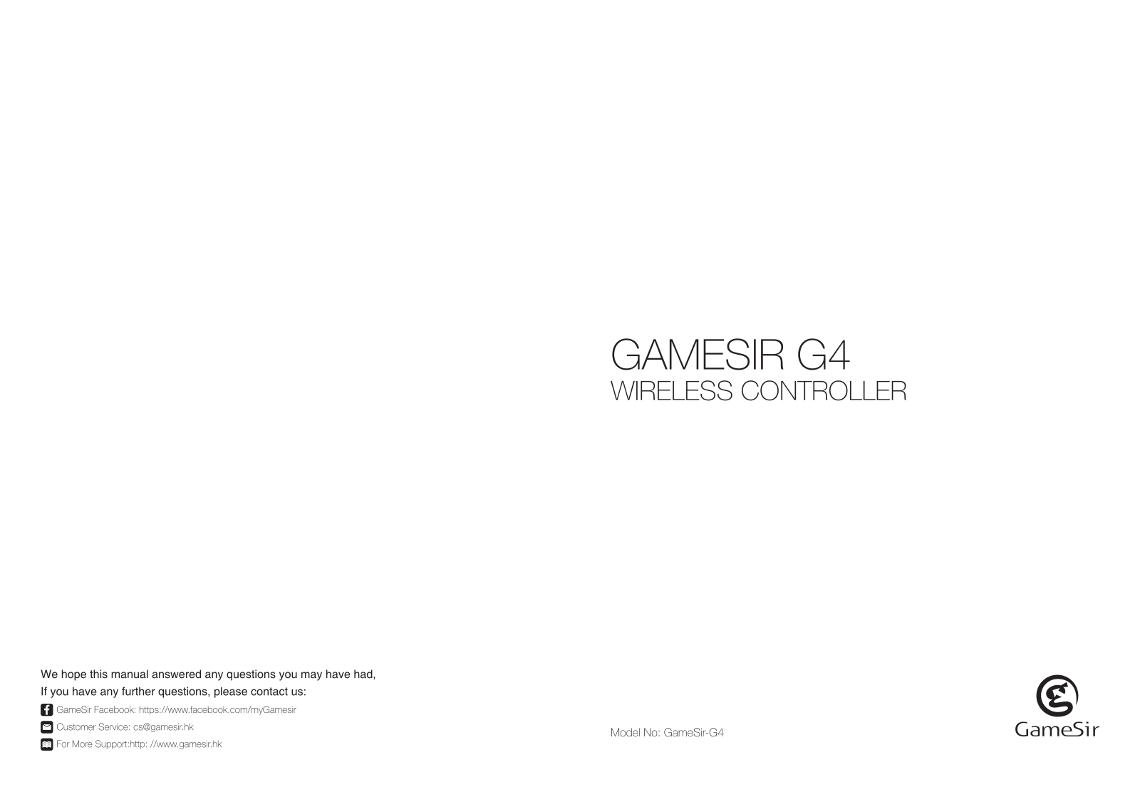 Gamesir G4 User Manual