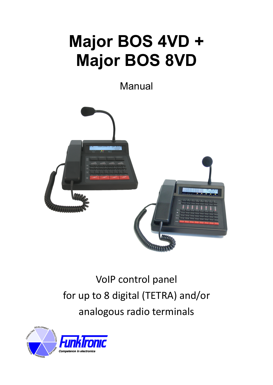 FunkTronic Major BOS 4VD, Major BOS 8VD User Manual