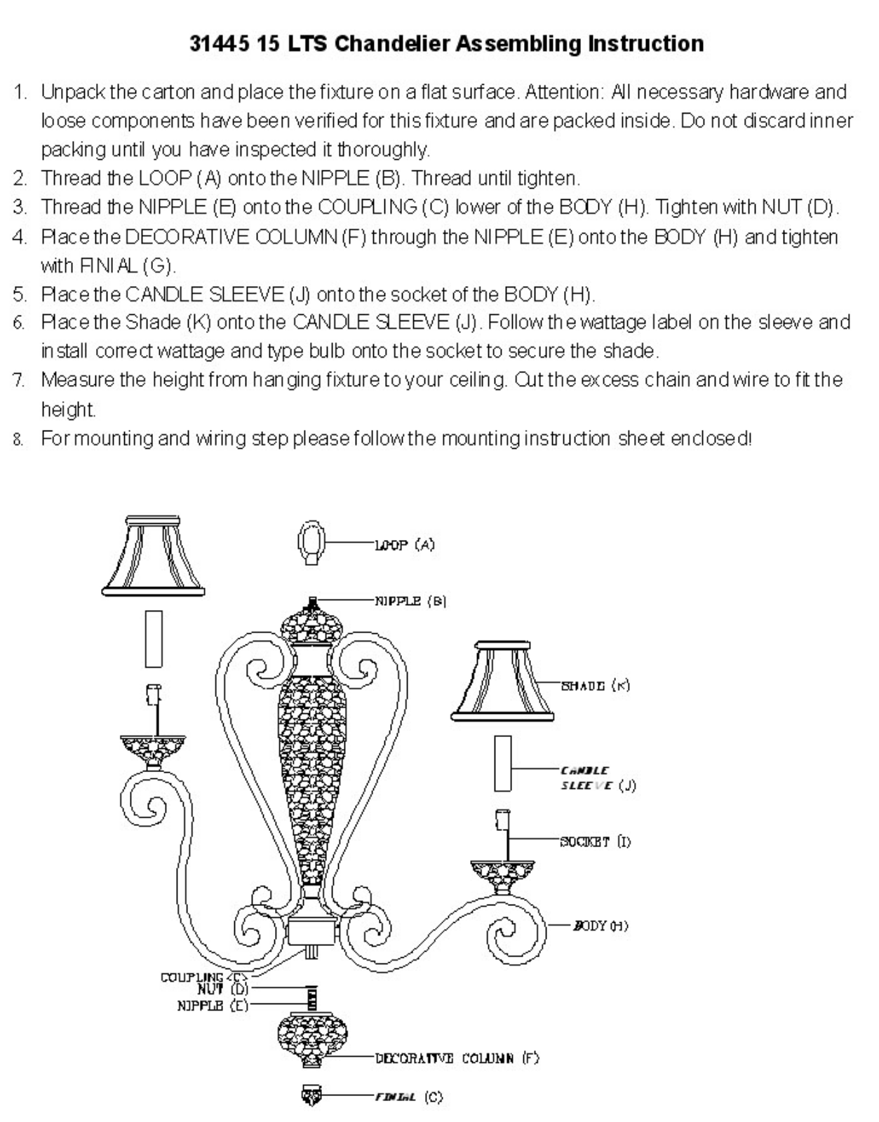 Triarch 31445 15 LTS User Manual