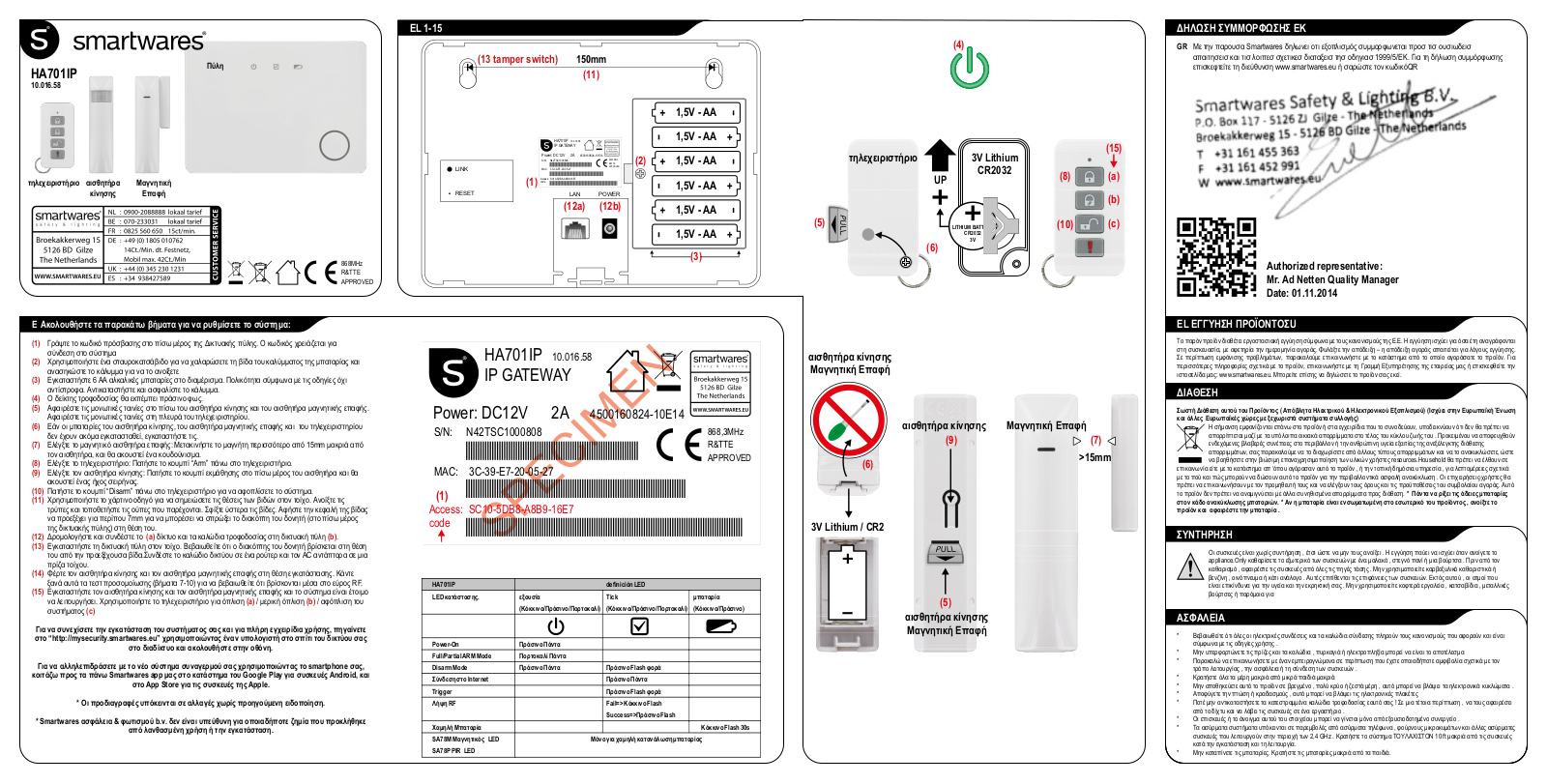 Smartwares HA701IP User Manual