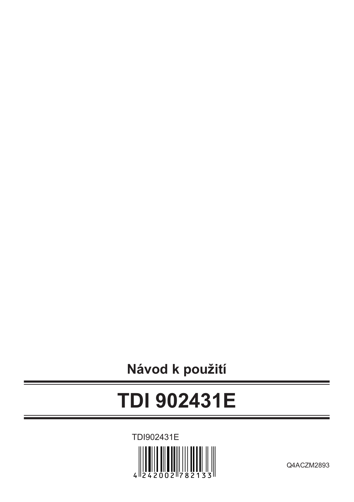 Bosch TDI902431E User Manual