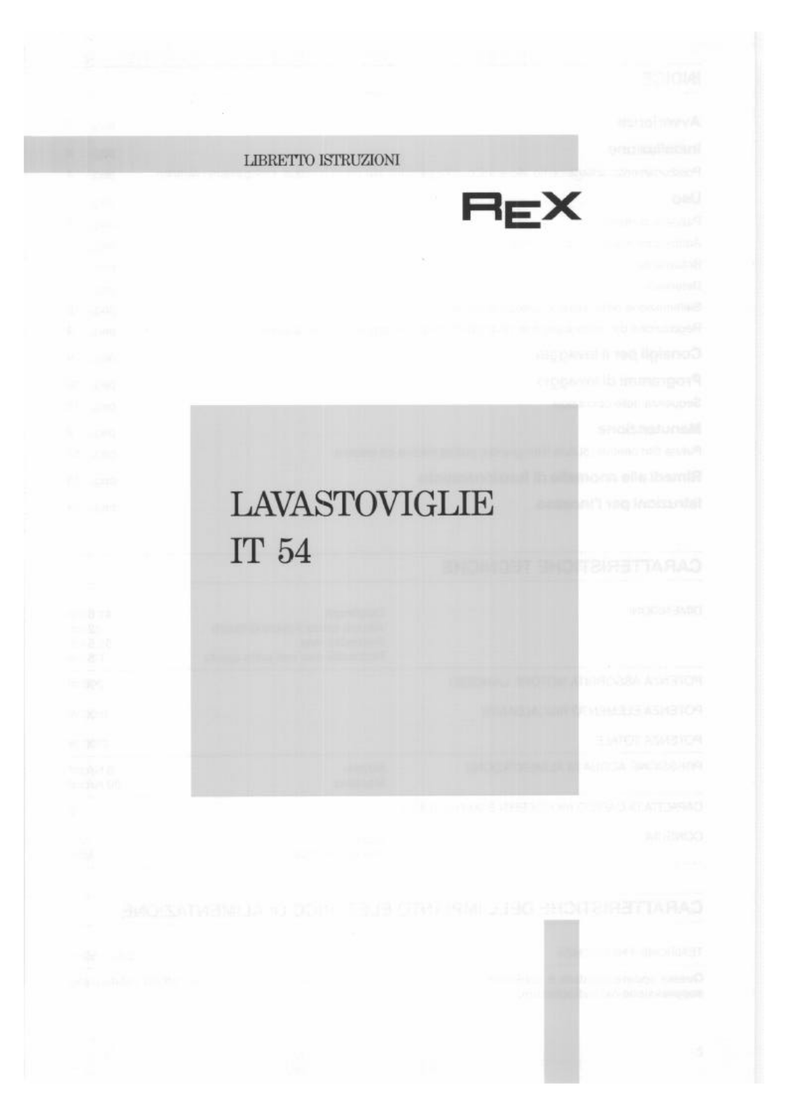 Rex IT54 Manual