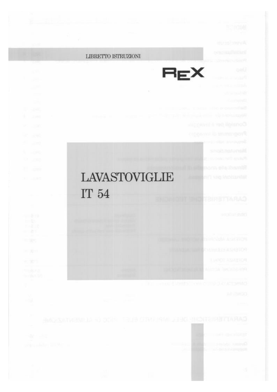 Rex IT54 User Manual