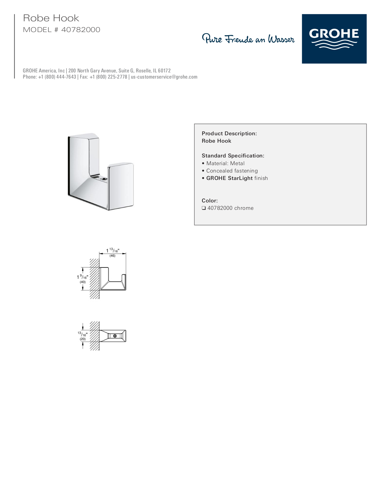 GROHE GRH5517 Specifications - ManualMachine.com